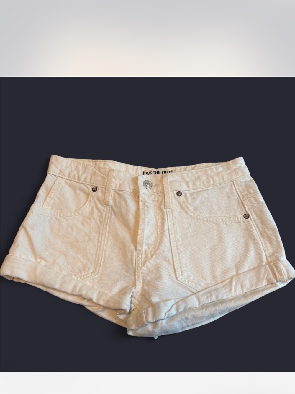 We The Free White Women's Denim Shorts